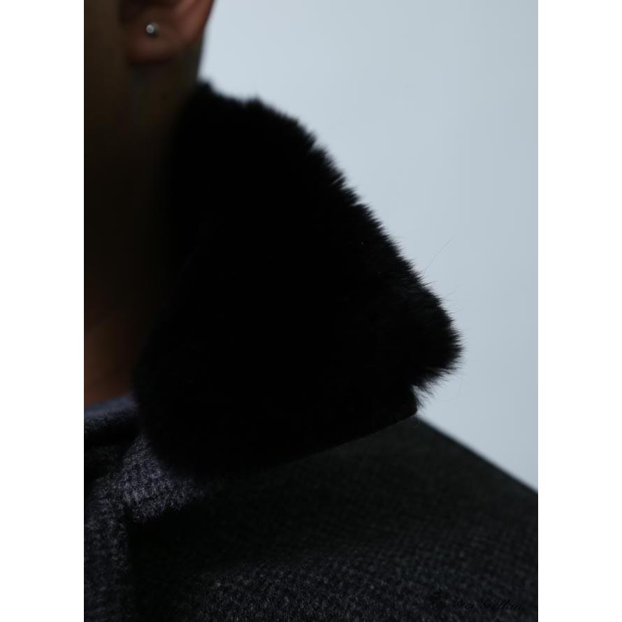 大きいサイズ ステンカラーコート メンズ ハーフコート Gee Gellan 日本製 ラビットファー アンゴラ 2L(50) 3L(52) フォーマル 秋 冬 |  | 02