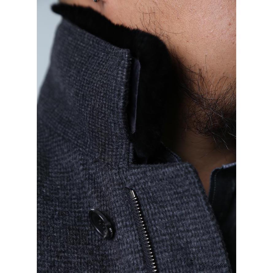 大きいサイズ ステンカラーコート メンズ ハーフコート Gee Gellan 日本製 ラビットファー アンゴラ 2L(50) 3L(52) フォーマル 秋 冬 |  | 04