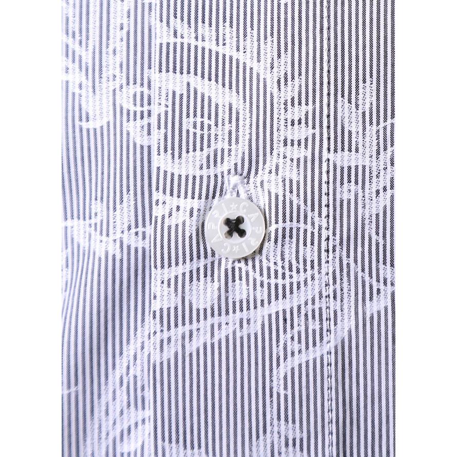 大きいサイズ 長袖シャツ カジュアルシャツ メンズ ボタンダウン CAPRI(カプリ) ペイズリー柄 日本製 3L(52)    カジュアル 白 春 夏 | HIROKO KOSHINO | 07