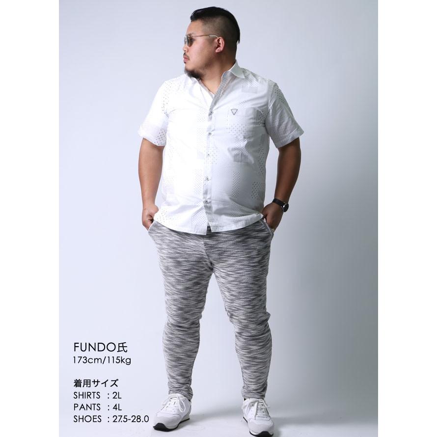 大きいサイズ 半袖シャツ カジュアルシャツ メンズ  Vittorio Carini(ビットリオ カリーニ) ドット柄 2L(50)     白 黒 紺 春 夏 |  | 10