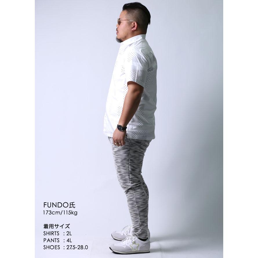 大きいサイズ 半袖シャツ カジュアルシャツ メンズ  Vittorio Carini(ビットリオ カリーニ) ドット柄 2L(50)     白 黒 紺 春 夏 |  | 11