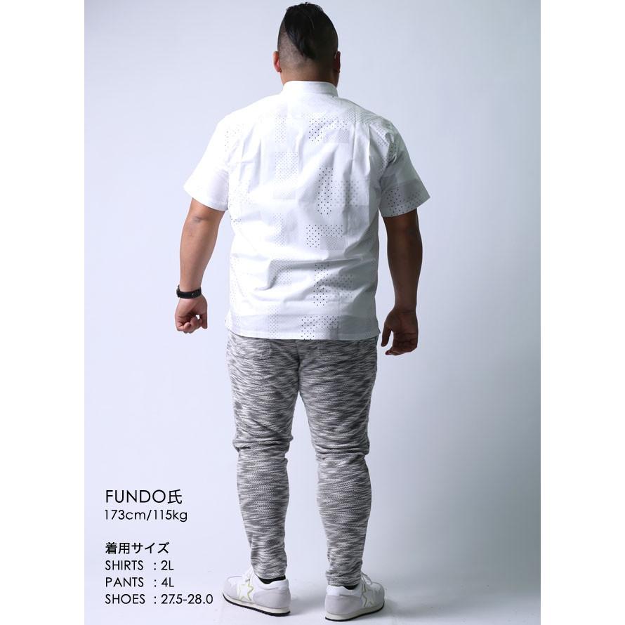 大きいサイズ 半袖シャツ カジュアルシャツ メンズ  Vittorio Carini(ビットリオ カリーニ) ドット柄 2L(50)     白 黒 紺 春 夏 |  | 12