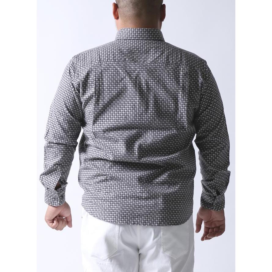 大きいサイズ 長袖シャツ カジュアルシャツ メンズ Geegellan