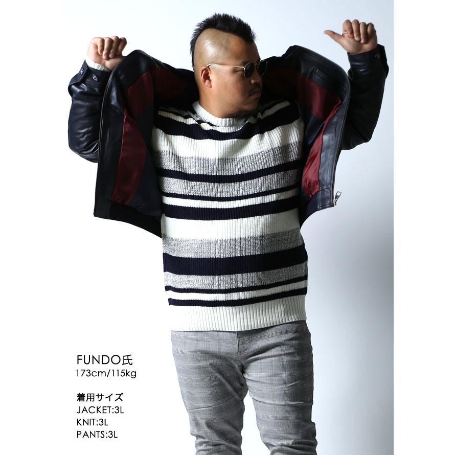 大きいサイズ 革ジャン レザージャケット メンズ ラム革 本革