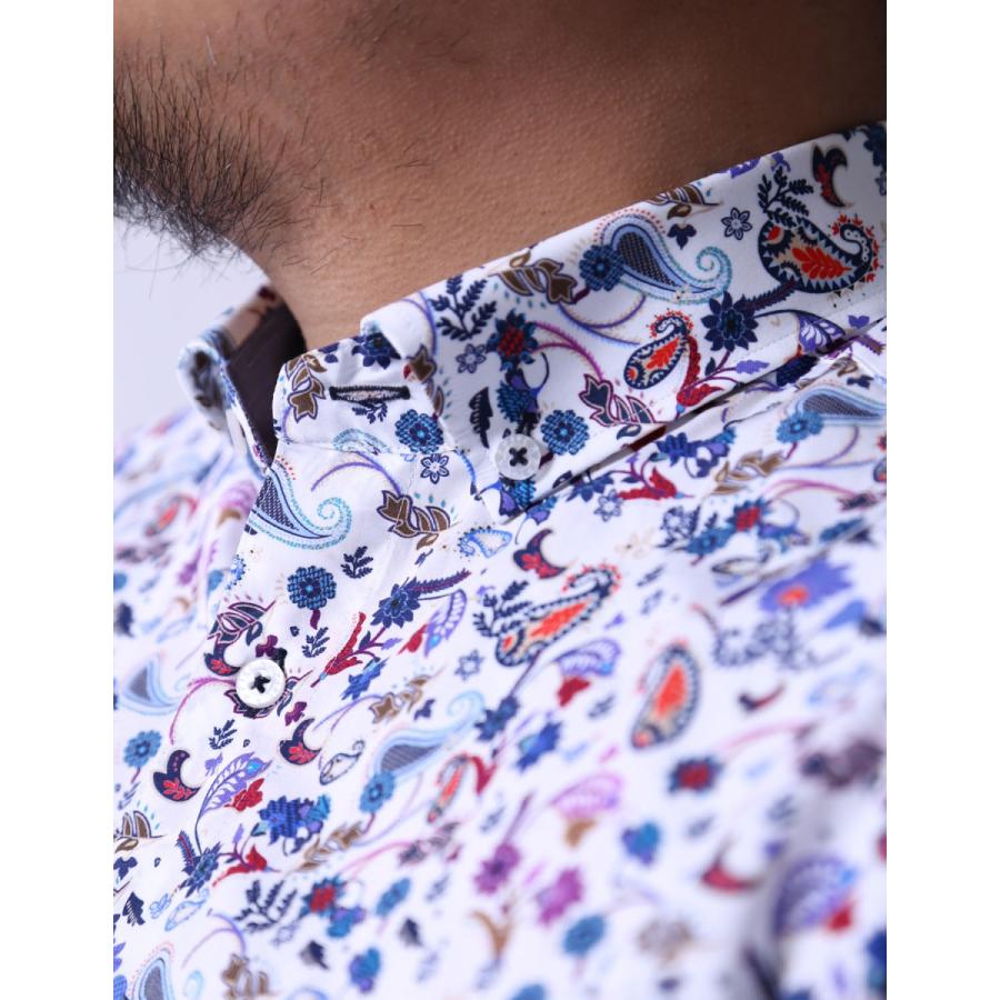 大きいサイズ 長袖シャツ カジュアルシャツ メンズ ボタンダウン Capri カプリ ペイズリー柄 2l 50 3l 52 カジュアル 赤 青 春 秋 冬 It060 大きいサイズ専門店 Qzilla 通販 Yahoo ショッピング