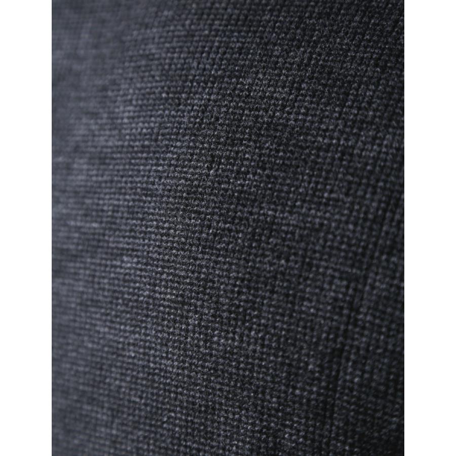 大きいサイズ ニット セーター メンズ  VAGIIE(バジエ) 日本製 蓄熱保温 2L(50) 3L(52)   カジュアル 青 黒 春 秋 冬 |  | 09