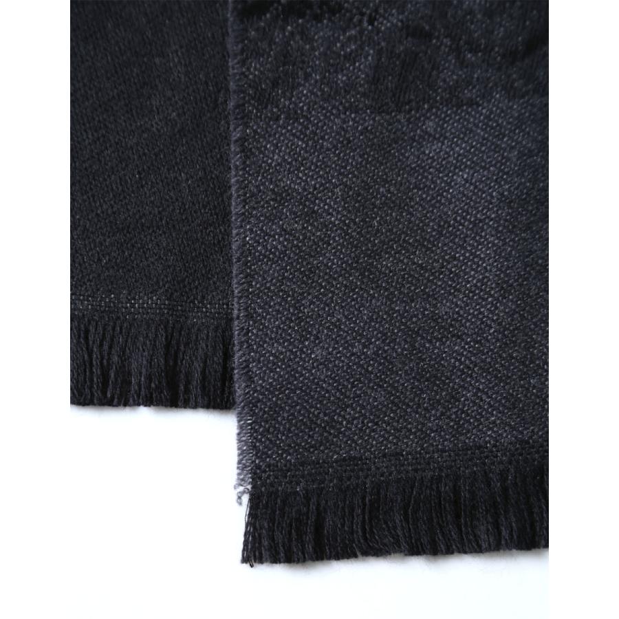 大きいサイズ ストール メンズ マフラー MA.AL.BI.(マルビ) ペイズリー柄 カジュアル 黒 秋 冬 |  | 03