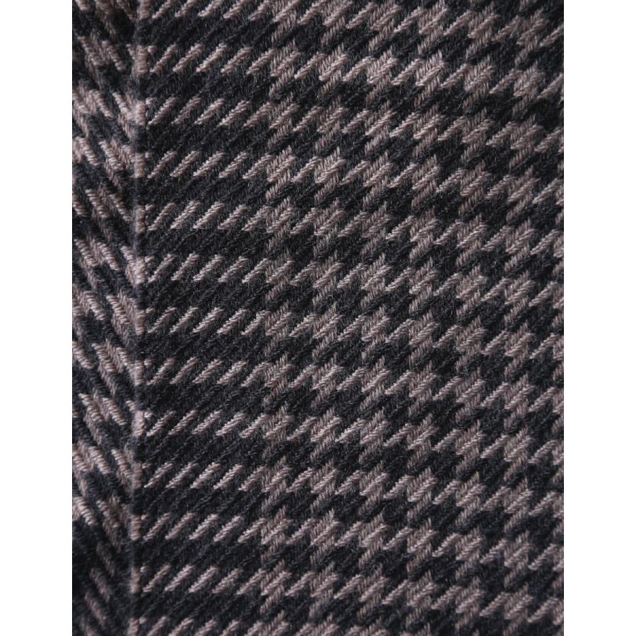 大きいサイズ ストール メンズ  マフラー MA.AL.BI.(マルビ) 千鳥柄 F    カジュアル 茶色 秋 冬 |  | 02