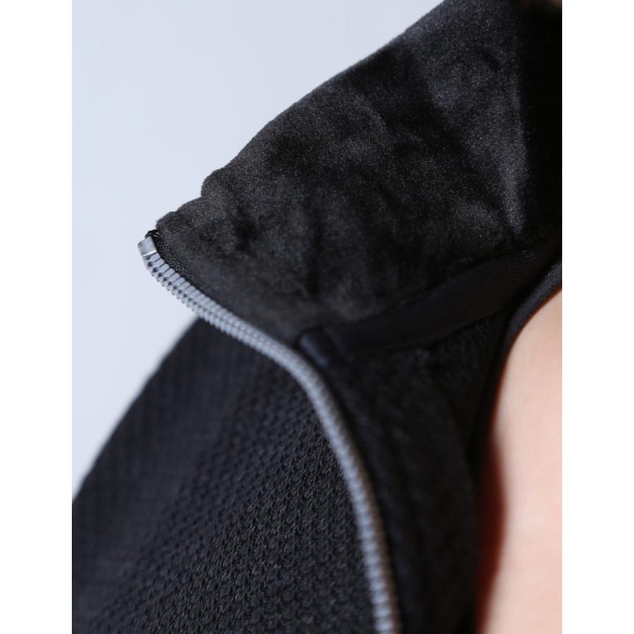 大きいサイズ ニット セーター メンズ  CAPRI(カプリ) ジップ ワッペン 2L(50) 3L(52)   カジュアル 黒 春 秋 冬 |  | 03