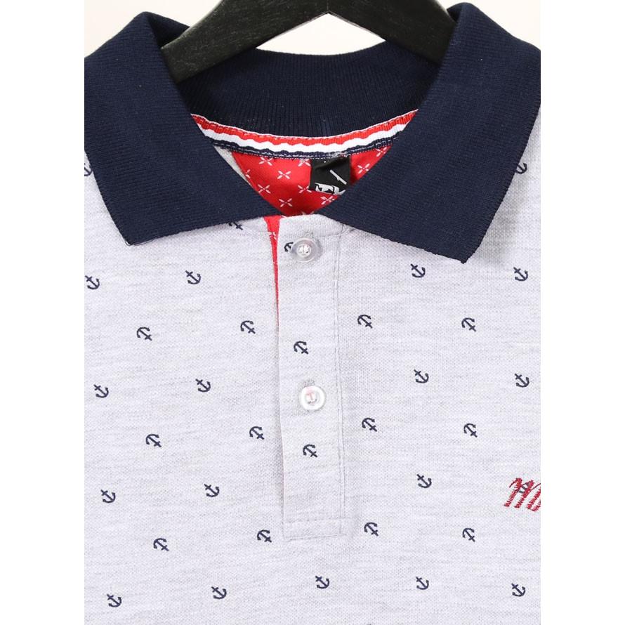 激アウトレット 返品交換不可 大きいサイズ ポロシャツ メンズ 半袖 イカリ柄 アウトレット マリン スポーツ グレー 紺 白 春 夏 秋 2L 3L 4L |  | 13