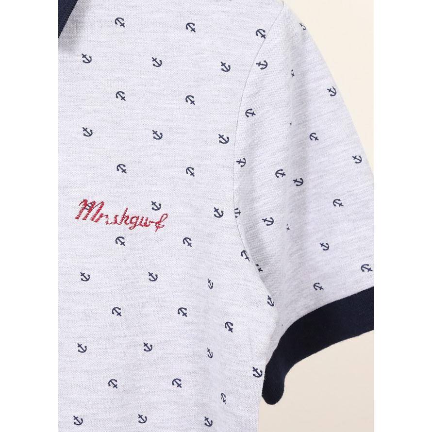 激アウトレット 返品交換不可 大きいサイズ ポロシャツ メンズ 半袖 イカリ柄 アウトレット マリン スポーツ グレー 紺 白 春 夏 秋 2L 3L 4L |  | 14