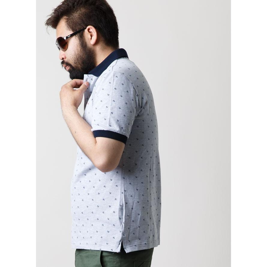 激アウトレット 返品交換不可 大きいサイズ ポロシャツ メンズ 半袖 イカリ柄 アウトレット マリン スポーツ グレー 紺 白 春 夏 秋 2L 3L 4L |  | 08