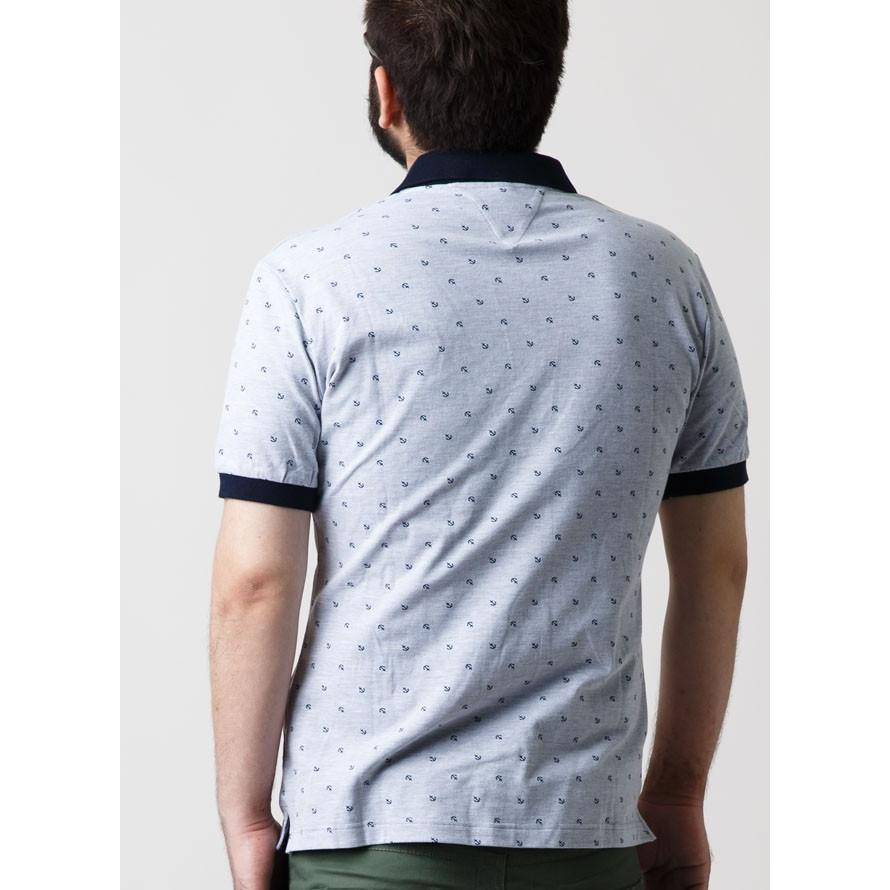 激アウトレット 返品交換不可 大きいサイズ ポロシャツ メンズ 半袖 イカリ柄 アウトレット マリン スポーツ グレー 紺 白 春 夏 秋 2L 3L 4L |  | 09