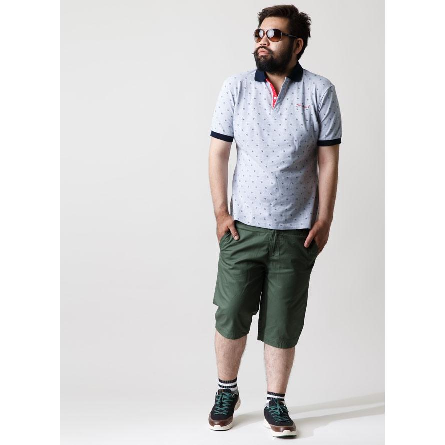 激アウトレット 返品交換不可 大きいサイズ ポロシャツ メンズ 半袖 イカリ柄 アウトレット マリン スポーツ グレー 紺 白 春 夏 秋 2L 3L 4L |  | 10