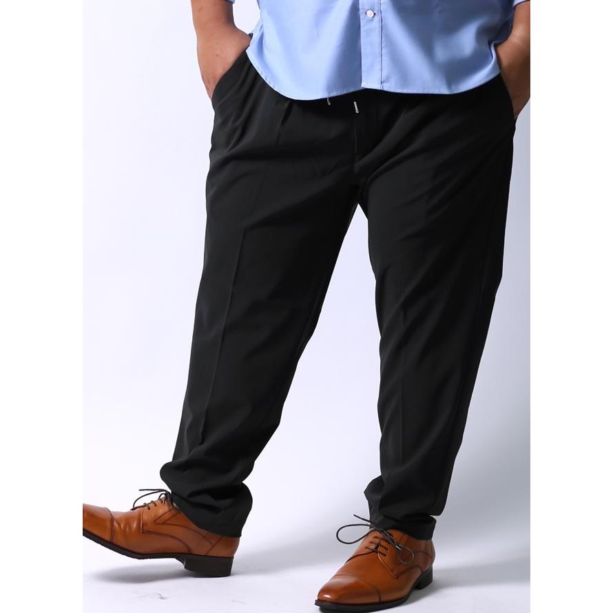 大きいサイズ テーパードパンツ メンズ ウエストゴム イージー ストレッチ ポリエステル 2l 3l 4l 5l 黒 紺 春 秋 冬 Kc029 大きいサイズ専門店 Qzilla 通販 Yahoo ショッピング
