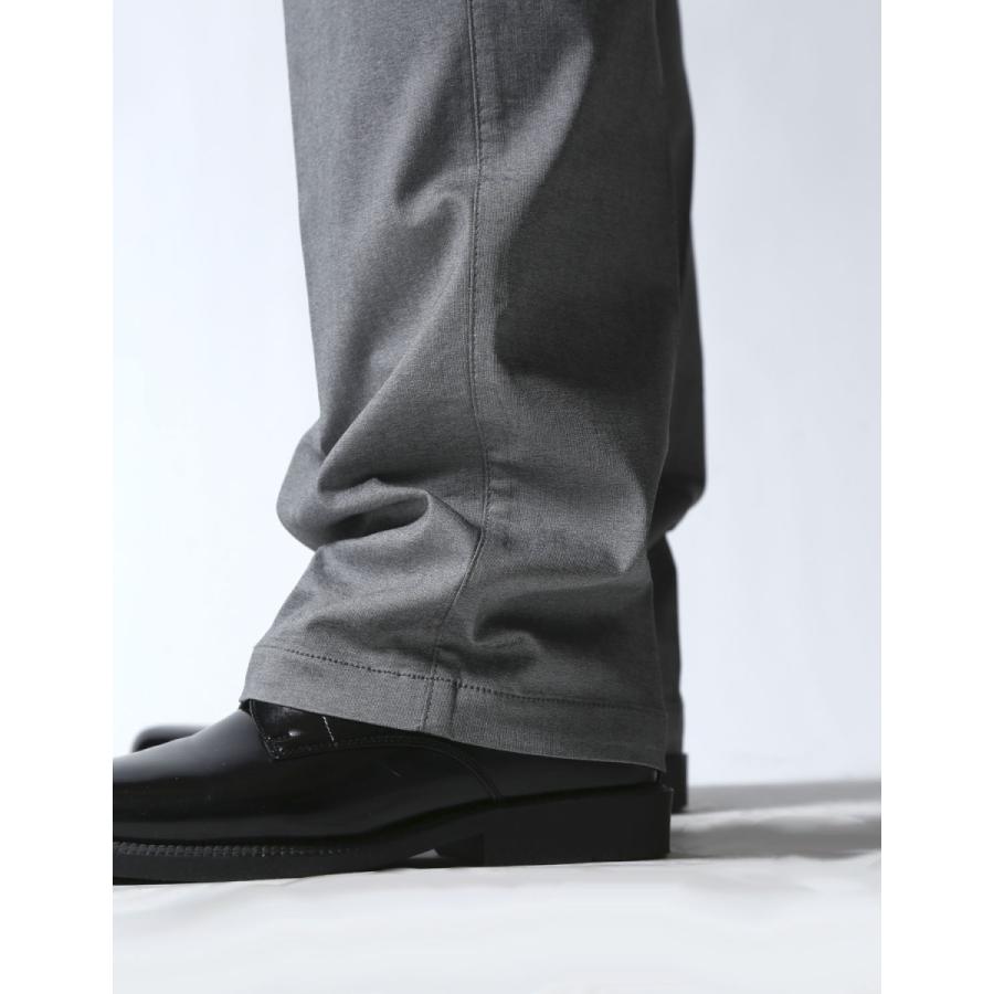 大きいサイズ スラックス メンズ ノータックパンツ 接触冷感