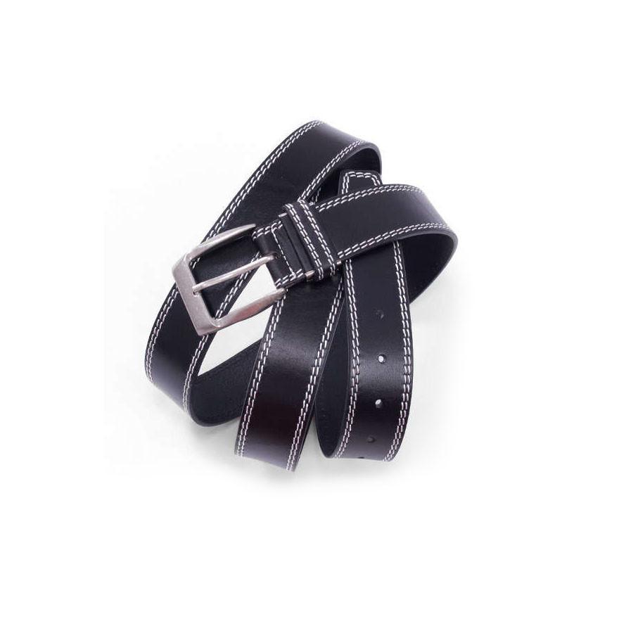 大きいサイズ メンズ ステッチ入り牛革ベルト 〜4L |  | 02