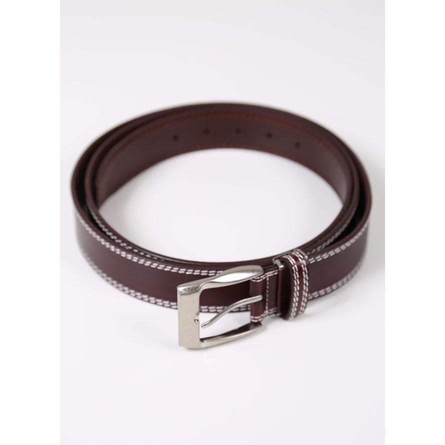 大きいサイズ メンズ ステッチ入り牛革ベルト 〜4L |  | 03