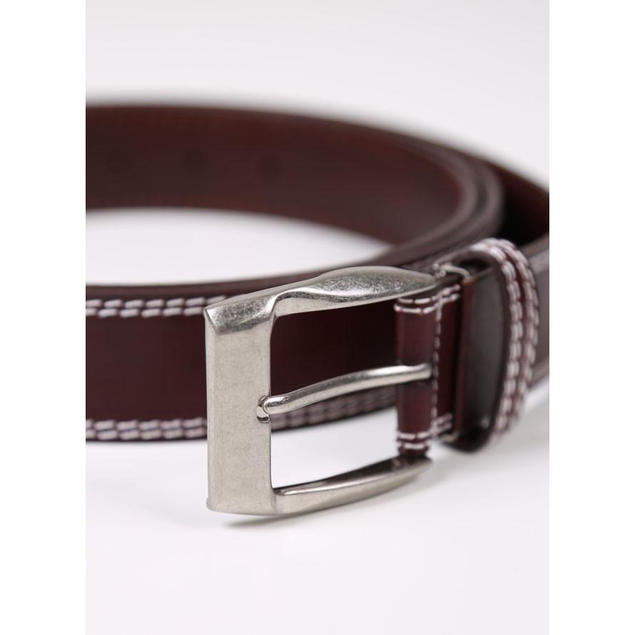 大きいサイズ メンズ ステッチ入り牛革ベルト 〜4L |  | 04