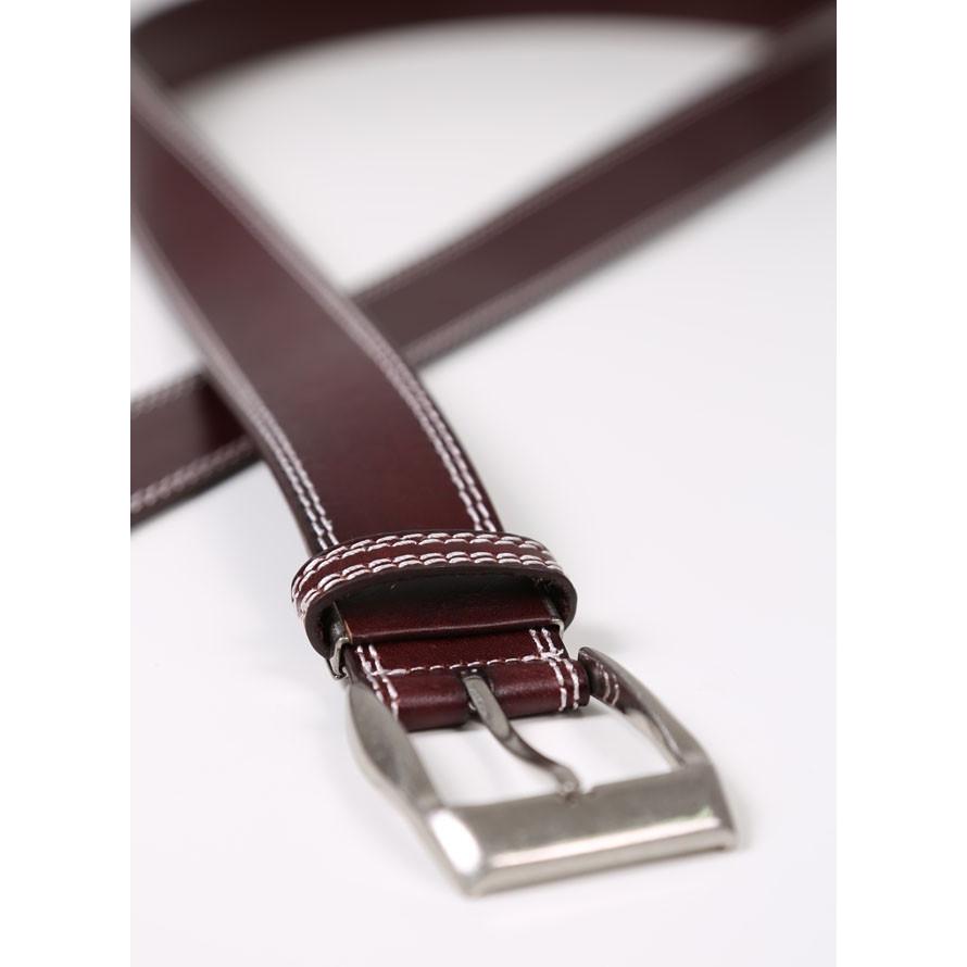 大きいサイズ メンズ ステッチ入り牛革ベルト 〜4L |  | 05