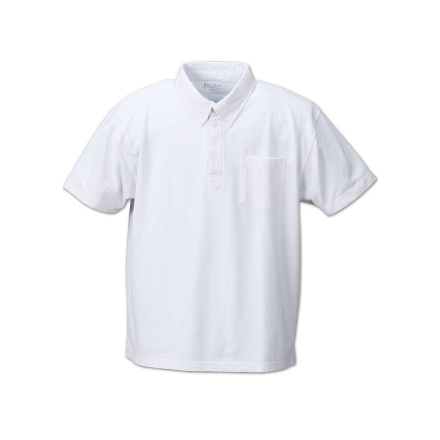 大きいサイズ メンズ ポロシャツ 吸水速乾機能半袖ボタンダウン |  | 01