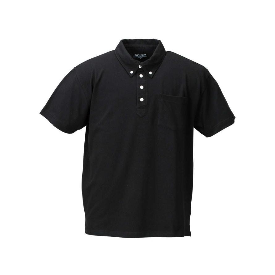 大きいサイズ メンズ ポロシャツ 吸水速乾機能半袖ボタンダウン |  | 02
