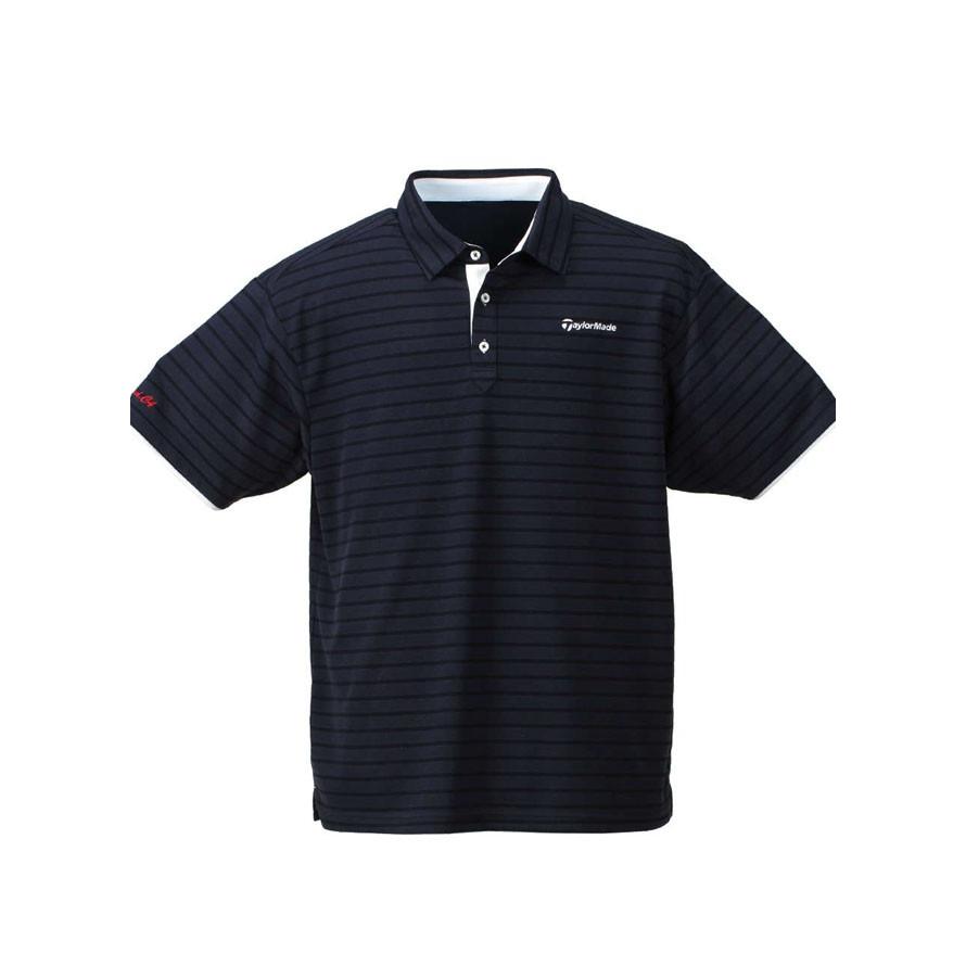 大きいサイズ メンズ 半袖シャツ TaylorMade テーラーメイドメランジボーダー |  | 02