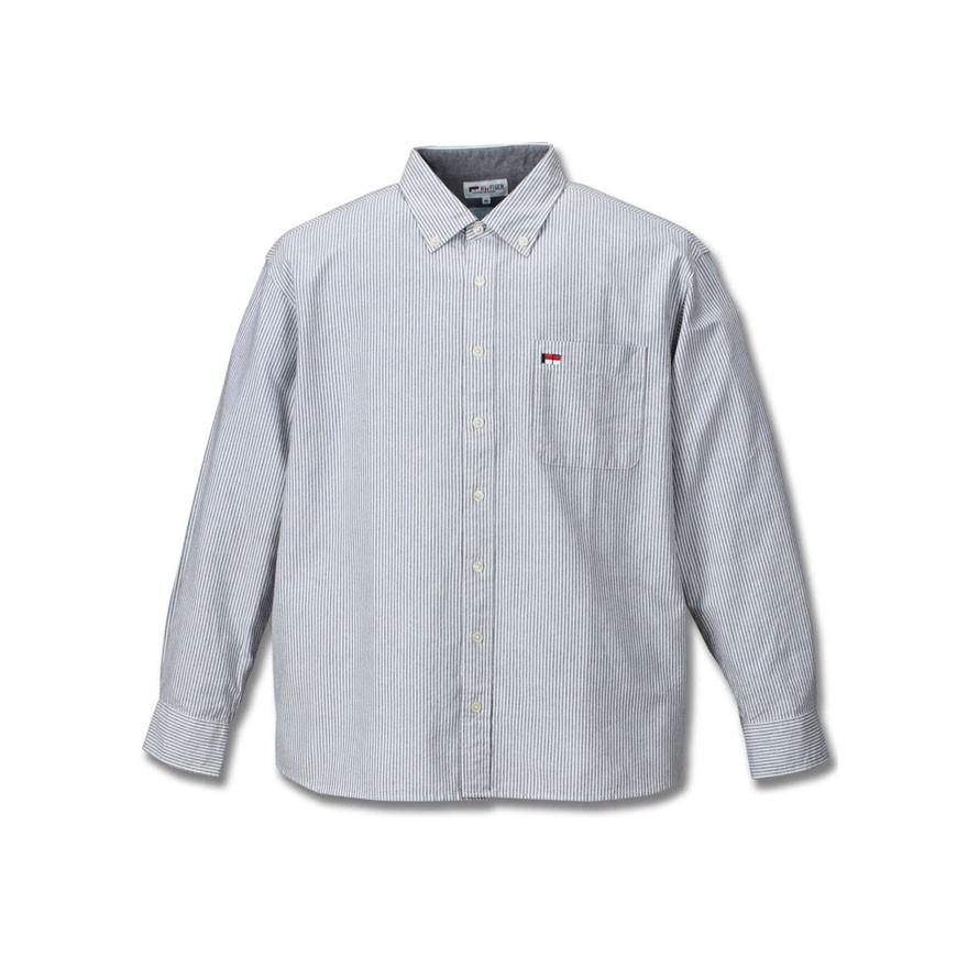 大きいサイズ メンズ 長袖ボタンダウンシャツ H by FIGER(エイチバイフィガー) ストライプ |  | 02