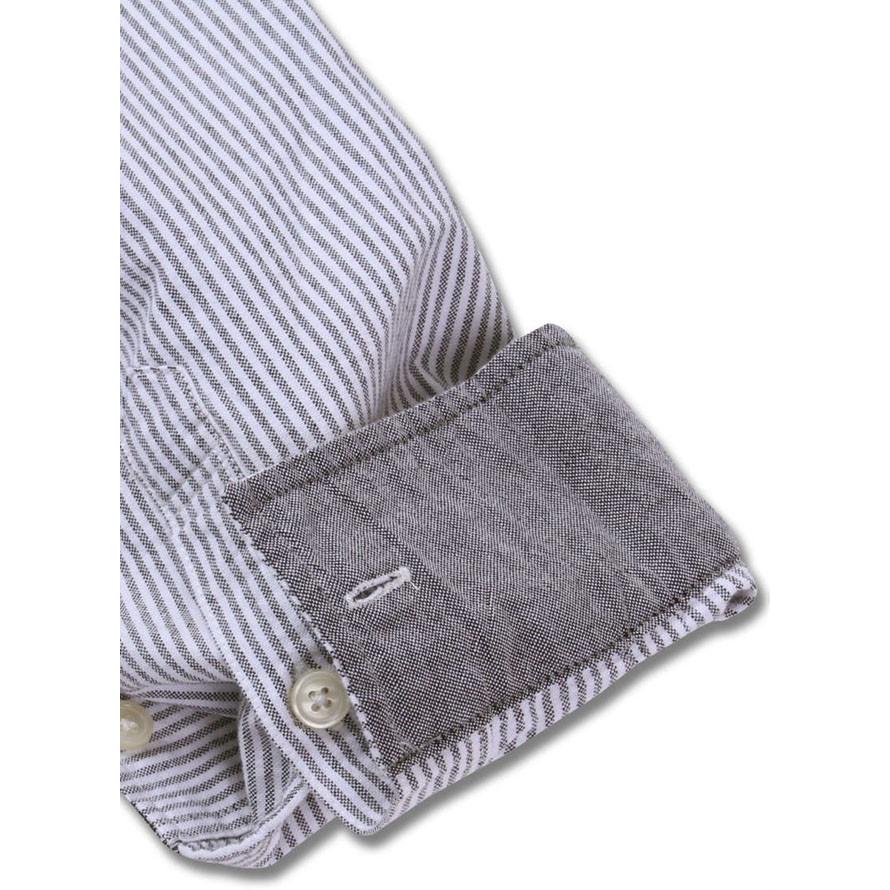 大きいサイズ メンズ 長袖ボタンダウンシャツ H by FIGER(エイチバイフィガー) ストライプ |  | 05