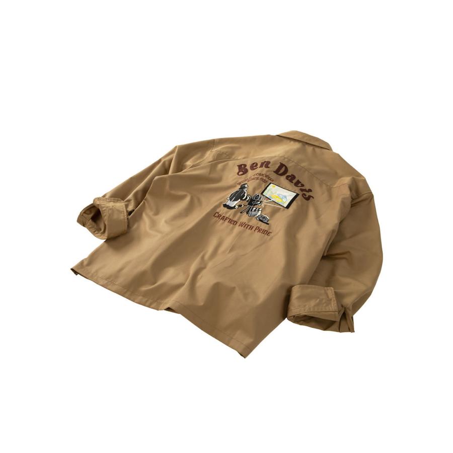 【大きいサイズ メンズ】BEN DAVIS(ベン デイビス)刺繍 胸フラップポケット サイドスリット ツイルワークシャツ 長袖シャツ カジュアルシャツ 3L/4L/5L/6L/ | BEN DAVIS | 09