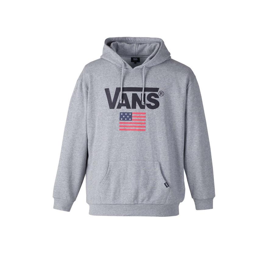 大きいサイズ メンズ VANS (バンズ) 星条旗プルオーバーパーカートレーナー スウェット 3L 4L 5L 6L | VANS | 01