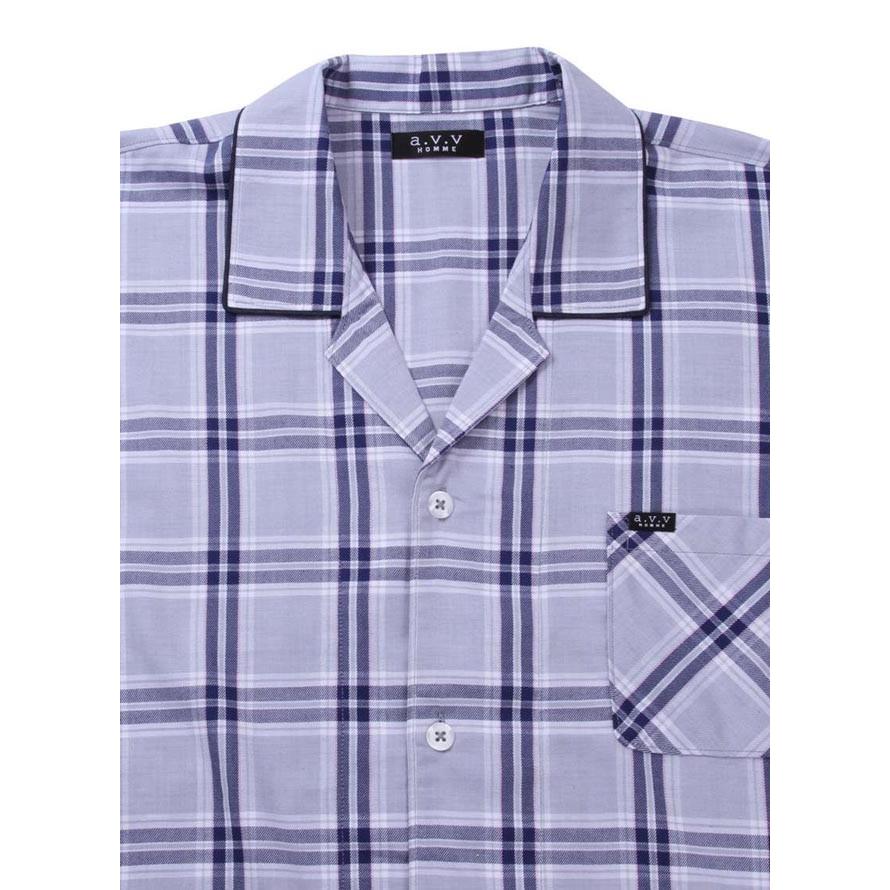 大きいサイズ パジャマ メンズ 長袖 上下セット 寝間着 a.v.v HOMME アベベオム 吸水速乾 ツイルチェック柄 快眠 リラックス 春 秋 冬 3L 4L 5L 6L 8L |  | 10