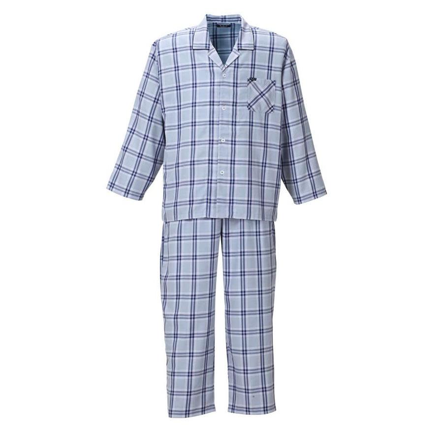 大きいサイズ パジャマ メンズ 長袖 上下セット 寝間着 a.v.v HOMME アベベオム 吸水速乾 ツイルチェック柄 快眠 リラックス 春 秋 冬 3L 4L 5L 6L 8L |  | 02