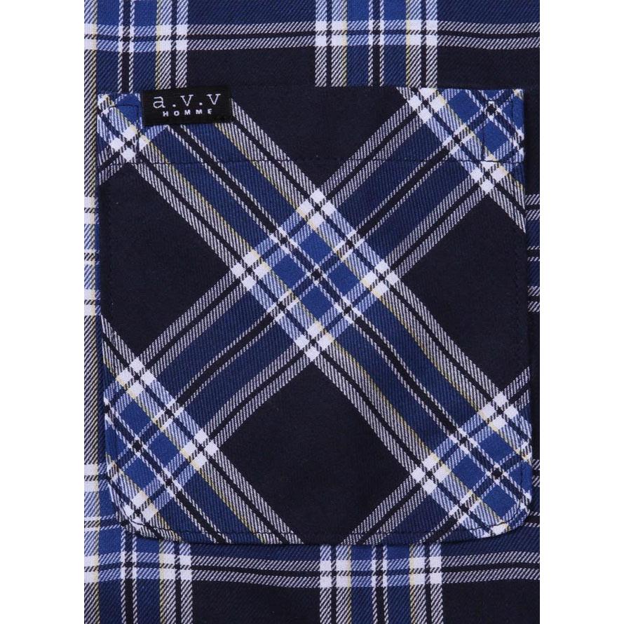 大きいサイズ パジャマ メンズ 長袖 上下セット 寝間着 a.v.v HOMME アベベオム 吸水速乾 ツイルチェック柄 快眠 リラックス 春 秋 冬 3L 4L 5L 6L 8L |  | 07