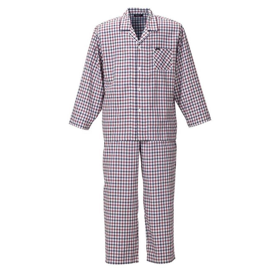 大きいサイズ パジャマ メンズ 長袖 上下セット 寝間着 a.v.v HOMME アベベオム 吸水速乾 ギンガムチェック柄 快眠 リラックス 春 秋 冬 3L 4L 5L 6L 8L |  | 01