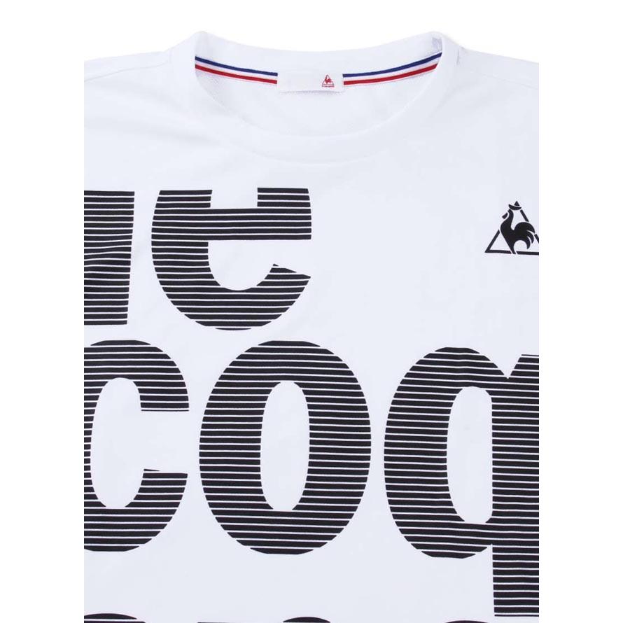 大きいサイズ 半袖Tシャツ メンズ  ロゴT プリント LE COQ SPORTIF ルコック 吸汗速乾 メッシュ スポーツ 黒 白 グレー 春 夏 3L 4L 5L 6L | le coq sportif | 14