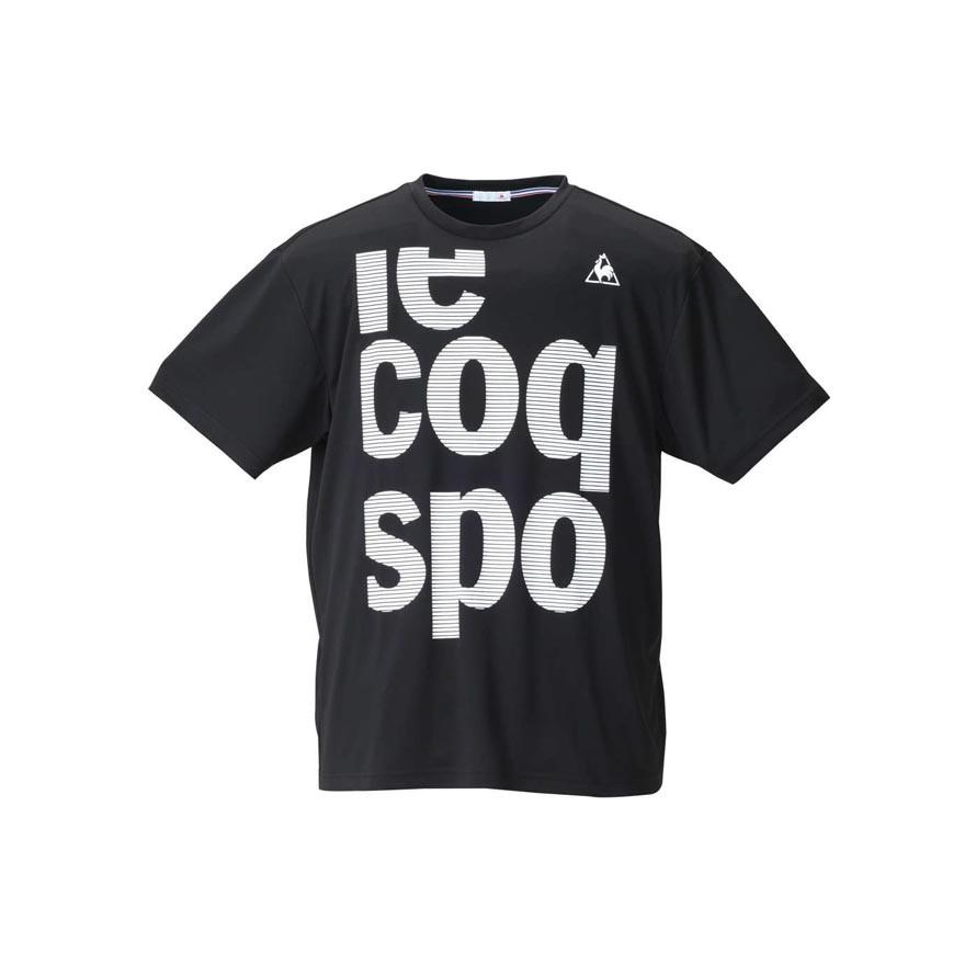 大きいサイズ 半袖Tシャツ メンズ  ロゴT プリント LE COQ SPORTIF ルコック 吸汗速乾 メッシュ スポーツ 黒 白 グレー 春 夏 3L 4L 5L 6L | le coq sportif | 02