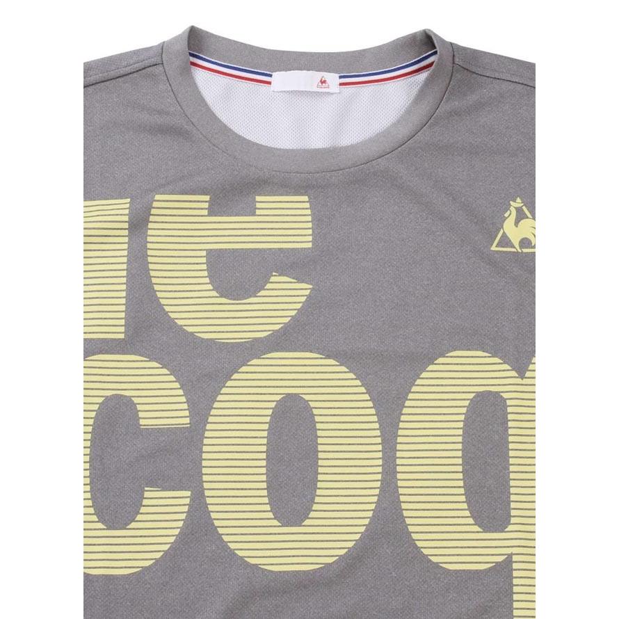 大きいサイズ 半袖Tシャツ メンズ  ロゴT プリント LE COQ SPORTIF ルコック 吸汗速乾 メッシュ スポーツ 黒 白 グレー 春 夏 3L 4L 5L 6L | le coq sportif | 04