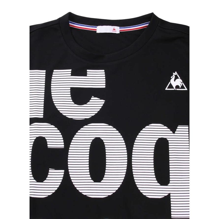 大きいサイズ 半袖Tシャツ メンズ  ロゴT プリント LE COQ SPORTIF ルコック 吸汗速乾 メッシュ スポーツ 黒 白 グレー 春 夏 3L 4L 5L 6L | le coq sportif | 09