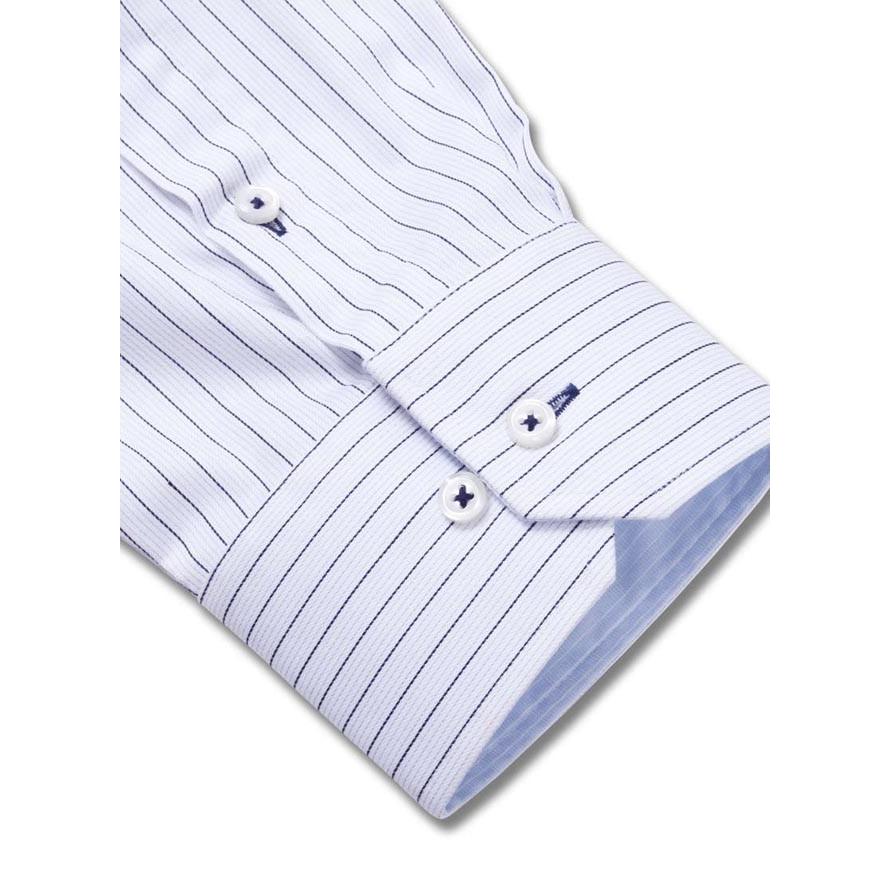 HIROKO KOSHINO HOMME コシノヒロコ 形態安定 消臭 ブルーストライプ 長袖ワイシャツ 3L/4L/5L/6L/7L/8L | HIROKO KOSHINO | 03