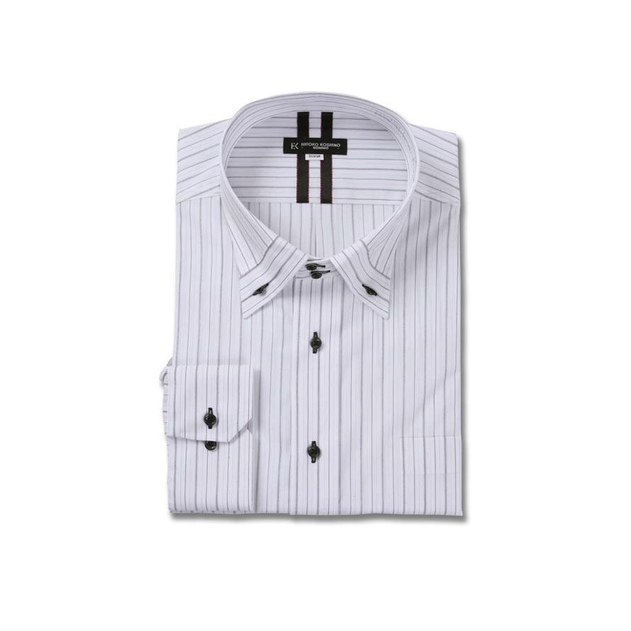 HIROKO KOSHINO HOMME コシノヒロコストライプ 形態安定 消臭長袖ワイシャツ 3L/4L/5L/6L/7L/8L/9L | HIROKO KOSHINO | 01