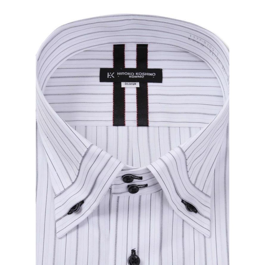 HIROKO KOSHINO HOMME コシノヒロコストライプ 形態安定 消臭長袖ワイシャツ 3L/4L/5L/6L/7L/8L/9L | HIROKO KOSHINO | 02