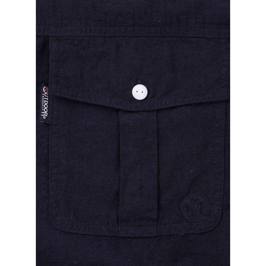 大きいサイズ 長袖シャツ カジュアルシャツ メンズ ロールアップ OUTDOOR PRODUCTS (アウトドア プロダクツ) 綿麻 白 紺 3L 4L 5L 6L 8L | OUTDOOR PRODUCTS | 14