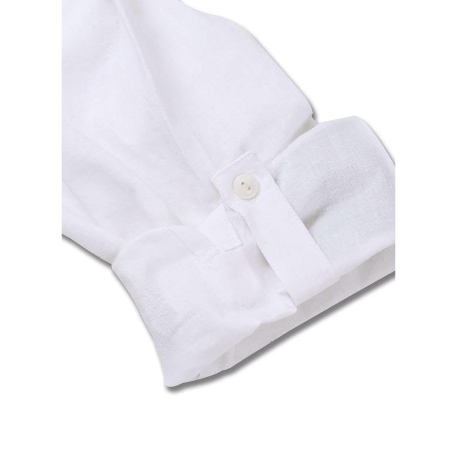 大きいサイズ 長袖シャツ カジュアルシャツ メンズ ロールアップ OUTDOOR PRODUCTS (アウトドア プロダクツ) 綿麻 白 紺 3L 4L 5L 6L 8L | OUTDOOR PRODUCTS | 07