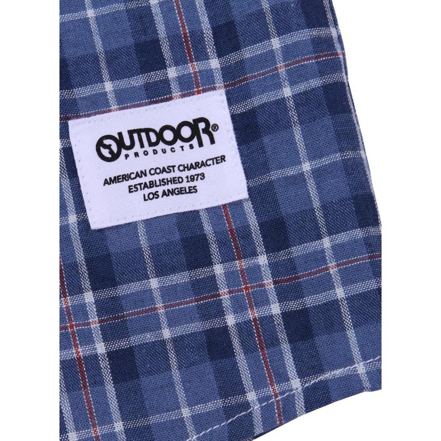 大きいサイズ 長袖シャツ カジュアルシャツ メンズ ロールアップ OUTDOOR PRODUCTS (アウトドア プロダクツ) チェック  3L 4L 5L 6L 8L | OUTDOOR PRODUCTS | 16