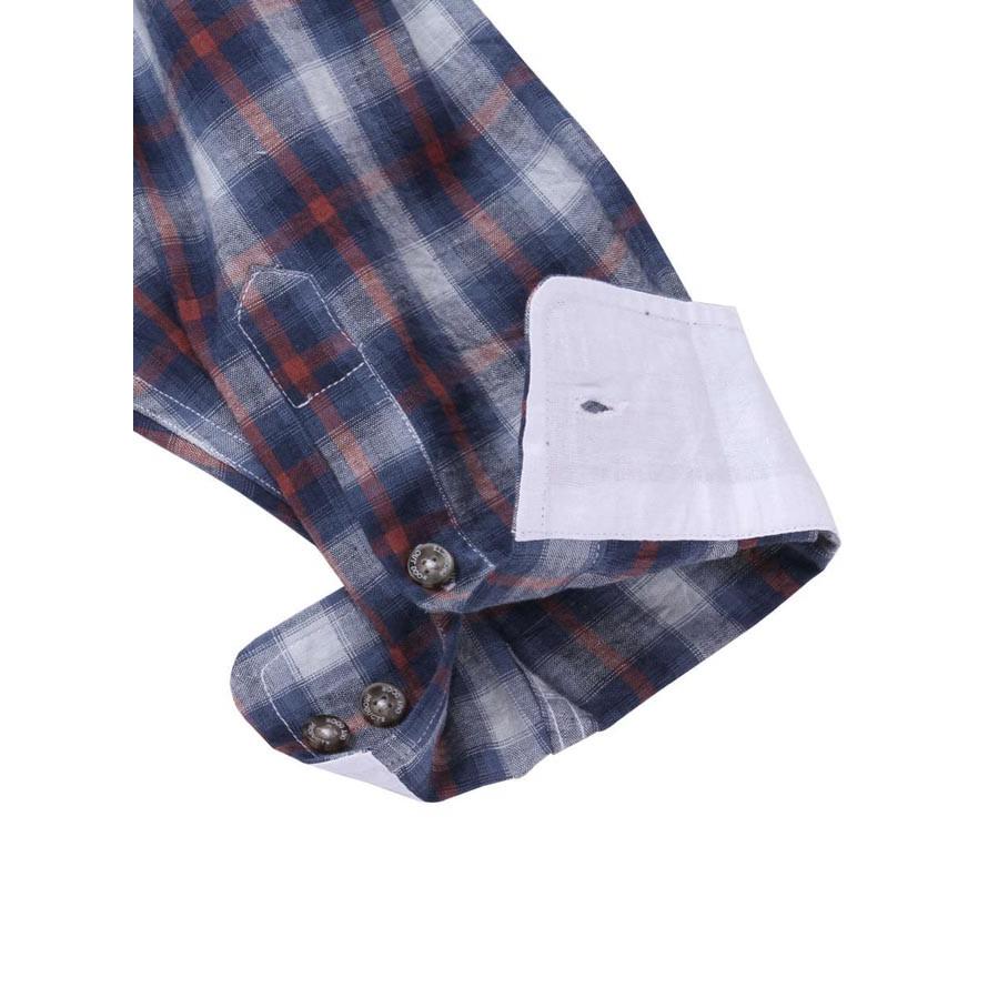 大きいサイズ 長袖シャツ カジュアルシャツ メンズ ロールアップ OUTDOOR PRODUCTS (アウトドア プロダクツ) チェック  3L 4L 5L 6L 8L | OUTDOOR PRODUCTS | 08