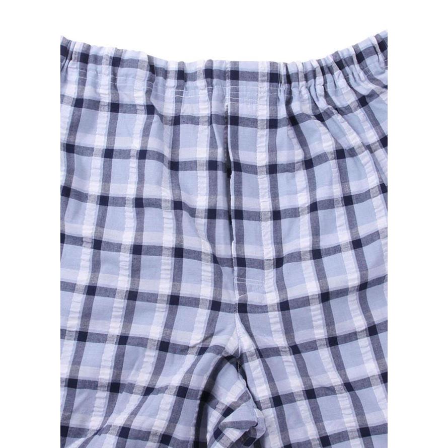 大きいサイズ パジャマ メンズ 長袖 上下セット a.v.v HOMME(アベベオム) ドライ素材 チェック柄 3L 4L 5L 6L 8L 快眠 青 赤 春 夏 秋 |  | 04