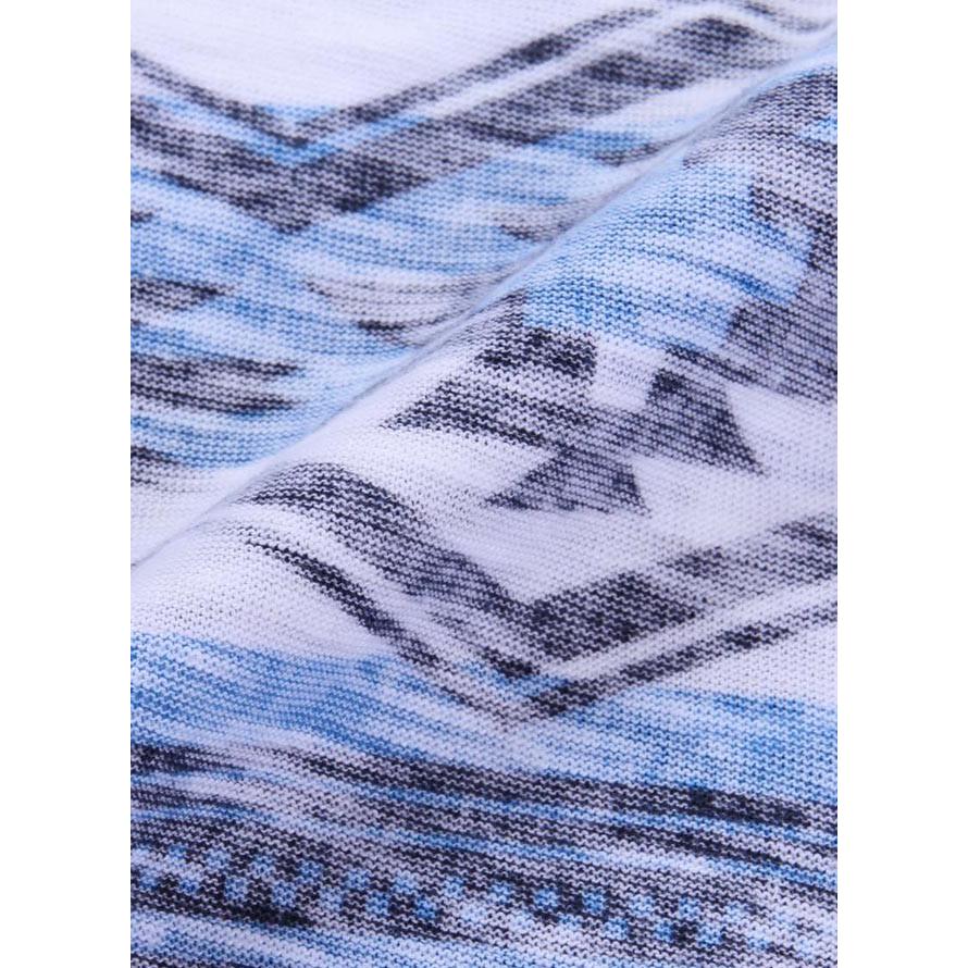 大きいサイズ 半袖Tシャツ カットソー メンズ オルテガボーダー launching pad(ランチングパッド) 裏プリント 3L 4L 5L 6L カジュアル 青 灰 春 夏 |  | 05