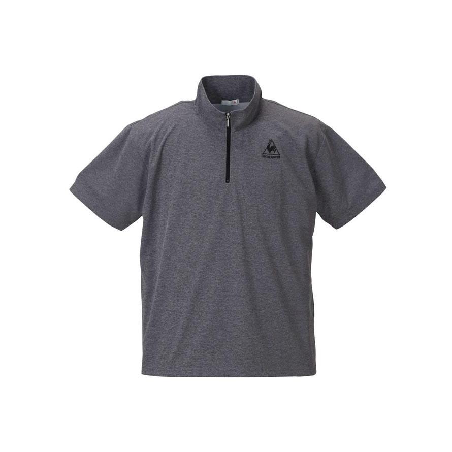 大きいサイズ 半袖Tシャツ メンズ ハーフジップ LE COQ SPORTIF(ルコックスポルティフ) メッシュ素材 3L 4L 5L 6L カジュアル 青 茶 黒 紺 白 春 夏 | le coq sportif | 05