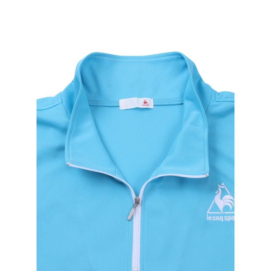 大きいサイズ 半袖Tシャツ メンズ ハーフジップ LE COQ SPORTIF(ルコックスポルティフ) メッシュ素材 3L 4L 5L 6L カジュアル 青 茶 黒 紺 白 春 夏 | le coq sportif | 06
